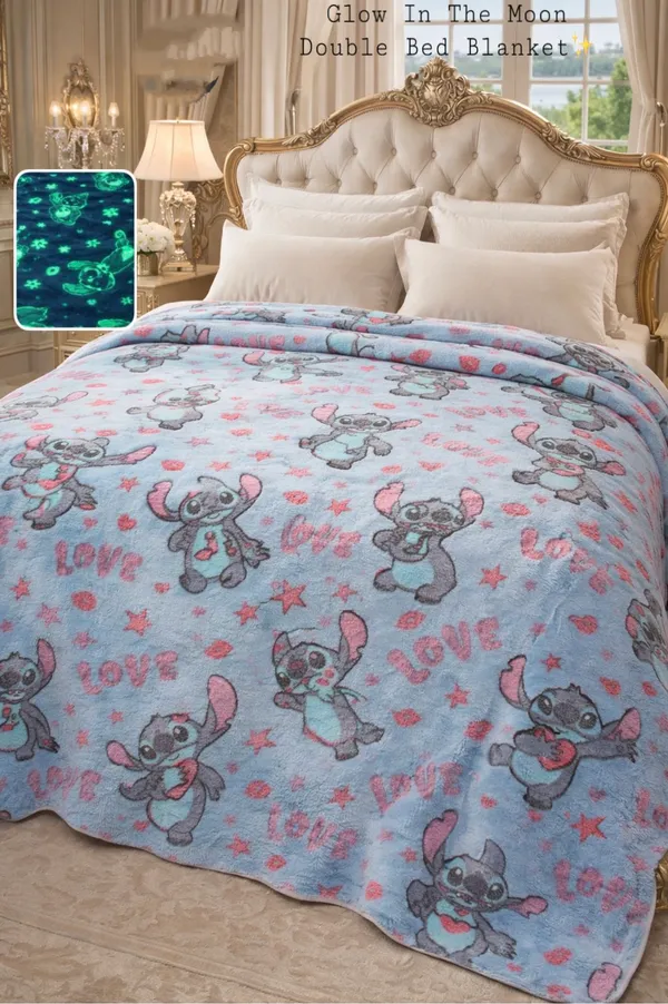 Glow_In_The_Moon_Double_Bed_Blanket_Stitch_Character_Print