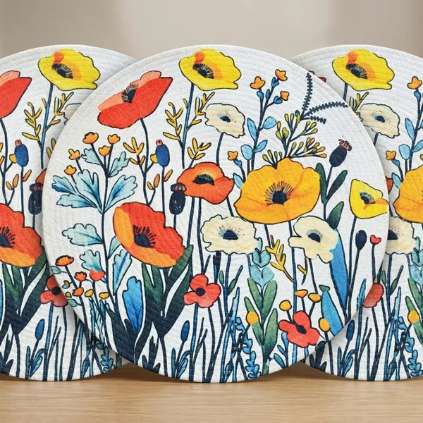 Pack_Of_6_Floral_Garden_Round_Wall_Plate_Breaded_Ceramic_Decorative_Plate