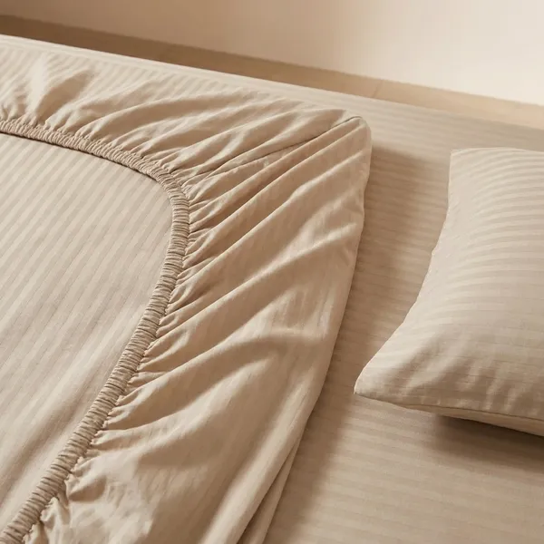 Beige_Striped_Fitted_Bedsheet_Set_With_2_Pillow_Covers