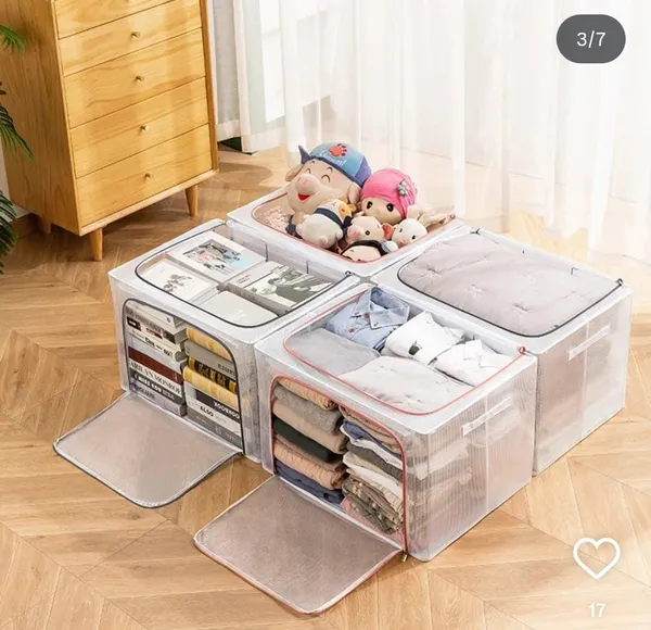 Foldable_Mesh_Storage_Organizer_Box_With_Zippered_Front_Opening