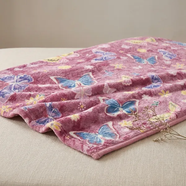 Glow_In_The_Moon_Double_Bed_Blanket_Butterfly_Print