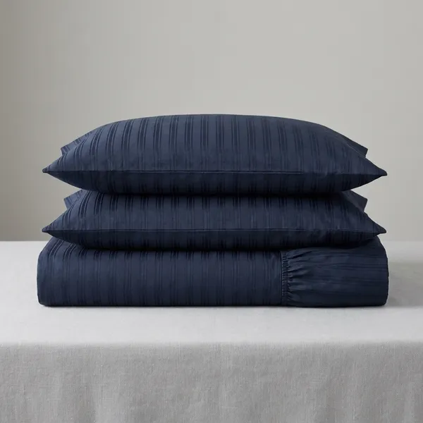 Navy_Blue_Striped_Fitted_Bedsheet_Set_With_Pillow_Covers_108X108_Inches