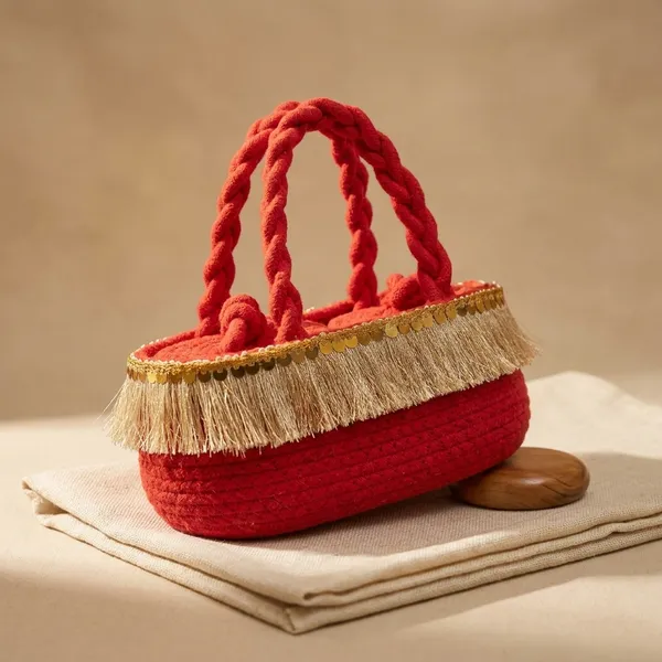 Cotton_rope_braided_Basket_Bag_With_Fringe_Detail_Coral_Pink