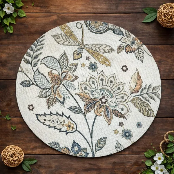 Pack_Of_6_Round_Floral_Botanical_Print_Floor_Mat
