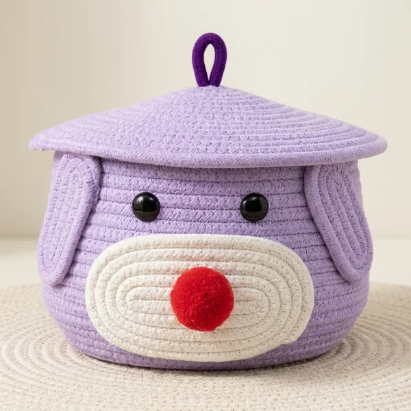 Purple_Puppy_Storage_Basket_With_Lid
