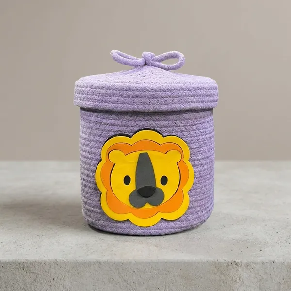 Purple_Corduroy_Storage_Bins_With_Lion_Design__Round_Fabric_Organizers_With_Lid_7X7_Inch