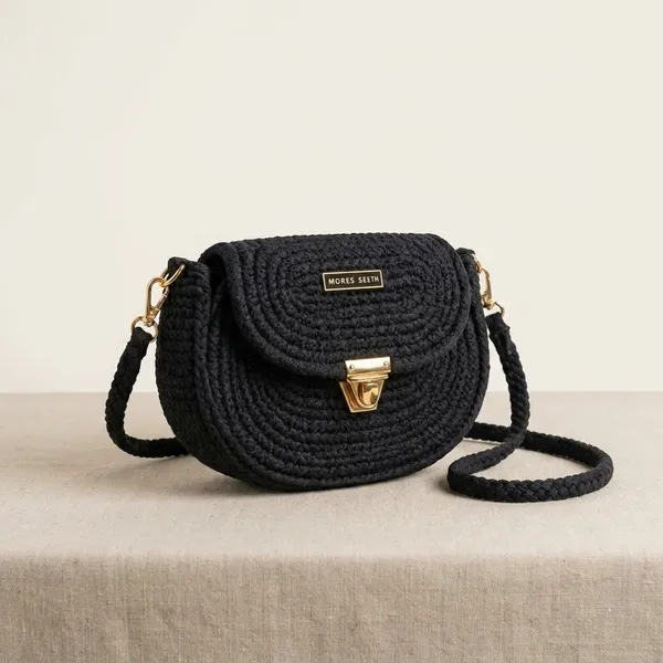 Black_Woven_Crossbody_Bag_With_Gold_Hardware