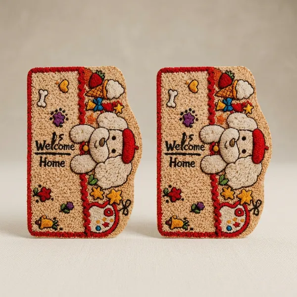 Pack_Of_2_Welcome_Home_7D_Printed_Fluffy_Dog_Rug_Kids_Room_Floor_Mat