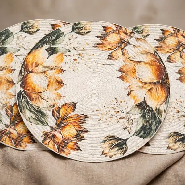 Pack_Of_6_Decorative_Ceramic_Dinner_Plate_With_Sunflower_And_Butterfly_Design