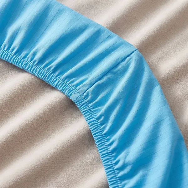 Fitted_Bedsheet_With_Pillow_Covers_Sky_Blue_Striped_Pattern