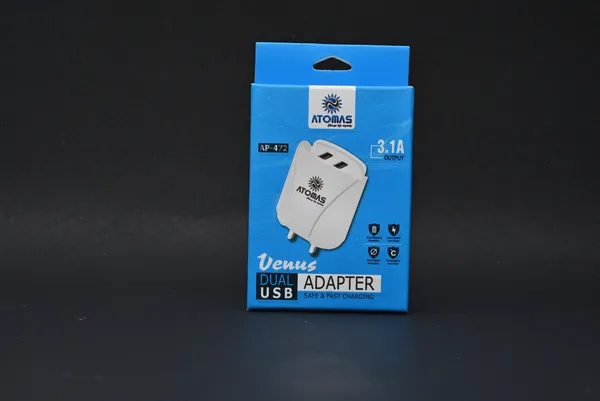 Atomus_Venus_3.1A_Dual_Usb_Adapter_-_White_(Ap-173)