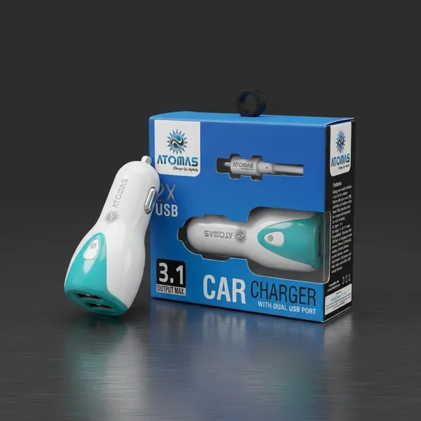 Atomas_3.1A_Dual_Usb_Car_Charger_With_Dual_Usb_Port