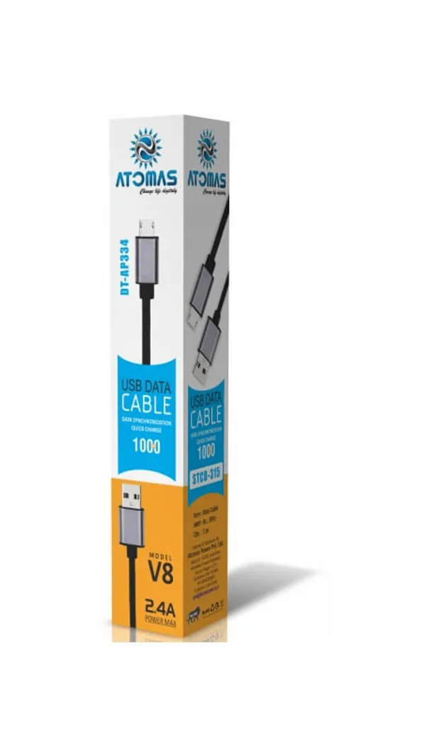 Atomas_Dt-Ap3388_V8_Usb_Data_Cable_100Q_-_2.4A_Fast_Charging_Cable_With_Golden_Metal_Cap