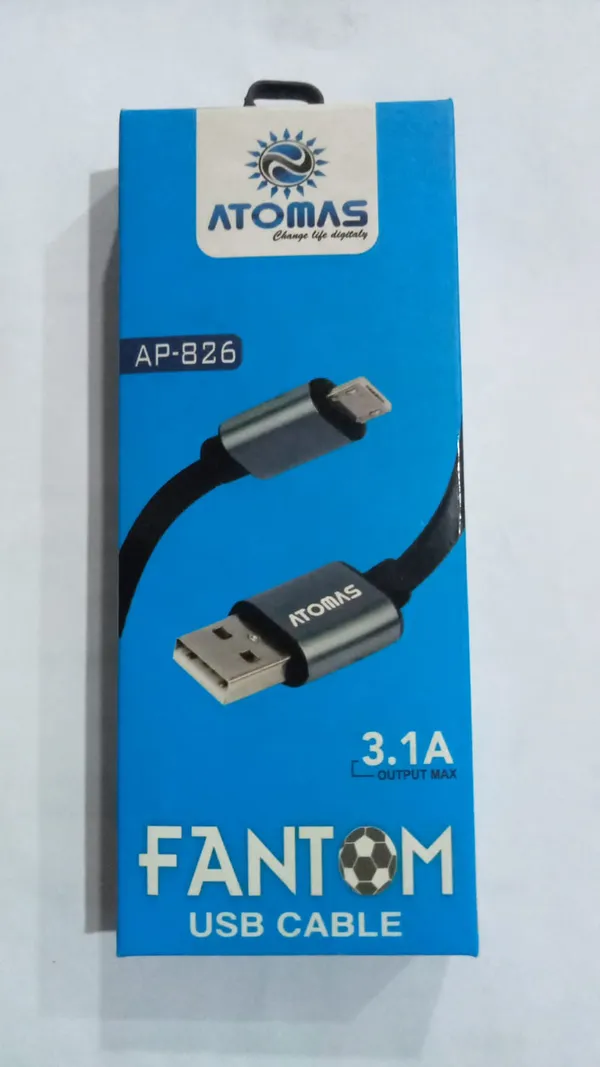 Atomas_Fantom_Usb_Cable_Ap-826_(3.1A_Fast_Charging)