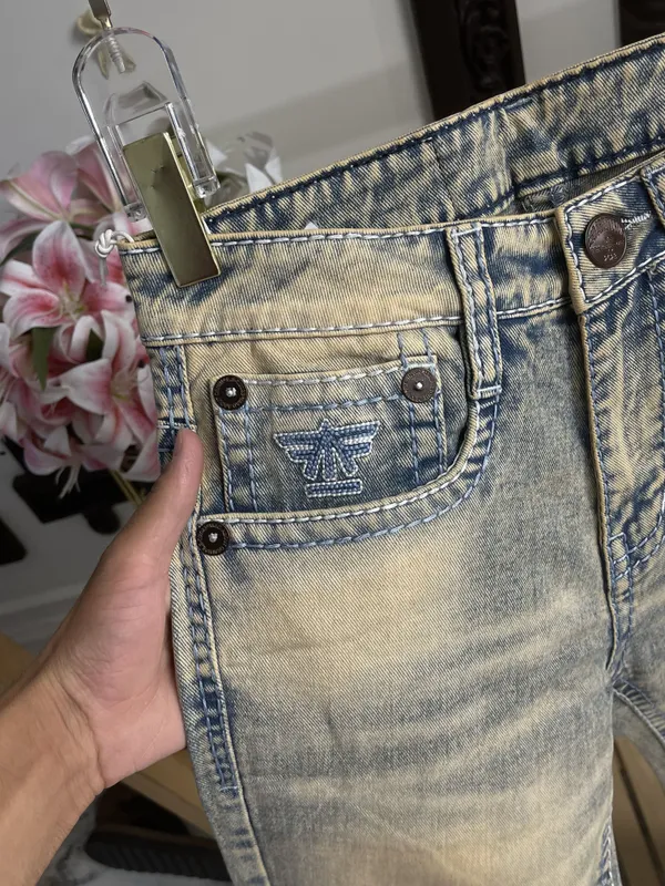 Light_Blue_Denim_Bootcut_Jeans_For_Mens