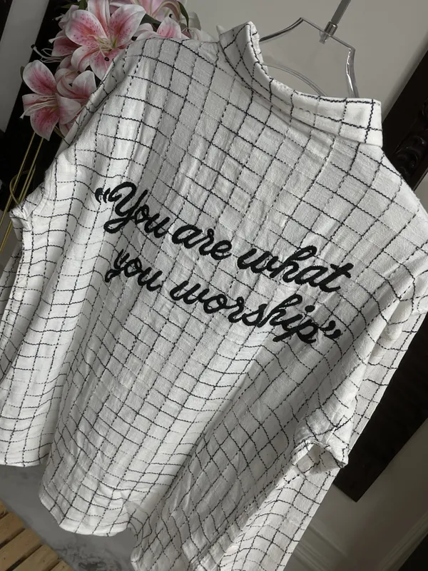 White_Cotton_Windowpane_Check_Full_Sleeve_Shirt_For_Women