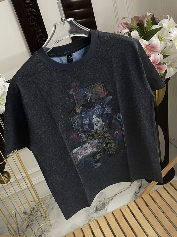 Charcoal_Grey_Cotton_Graphic_Print_Crew_Neck_T_Shirt_For_Men