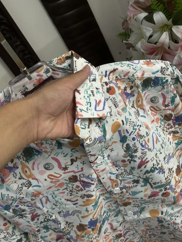 White_Cotton_Abstract_Print_Full_Sleeve_Shirt_For_Men