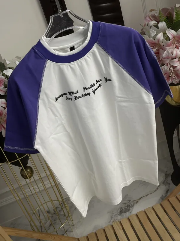 Purple_White_Cotton_Raglan_Sleeve_T_Shirt_For_Men
