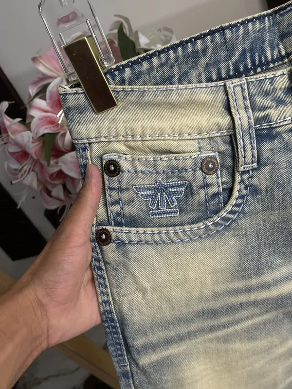 Light_Blue_Denim_Bootcut_Jeans_For_Mens
