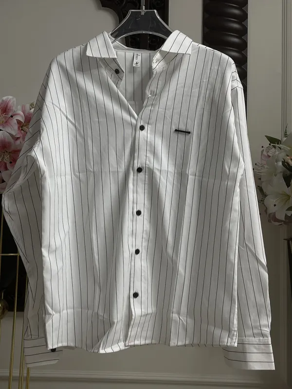 White_Cotton_Pinstripe_Regular_Fit_Casual_Shirt_For_Men