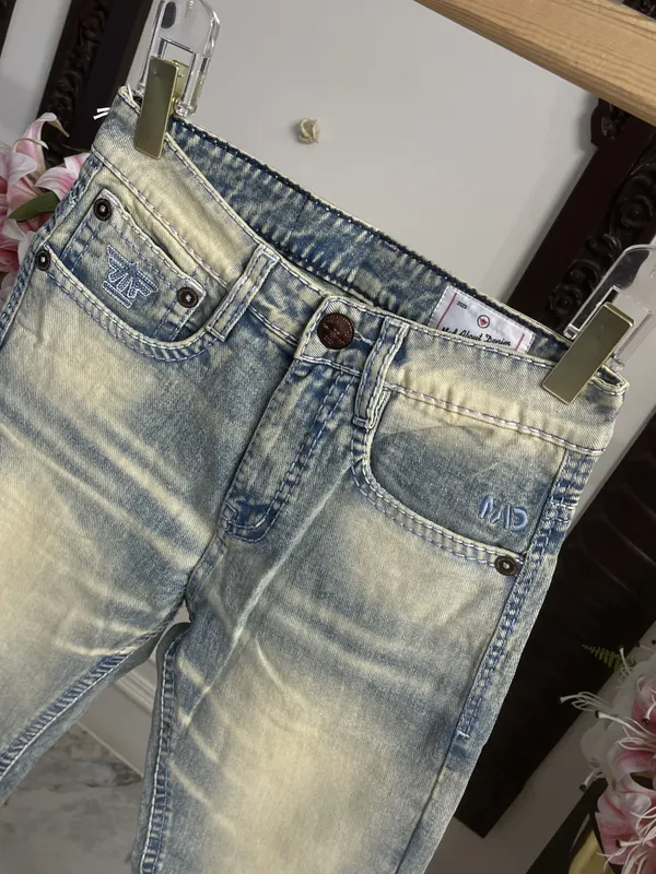 Light_Blue_Denim_Bootcut_Jeans_For_Mens