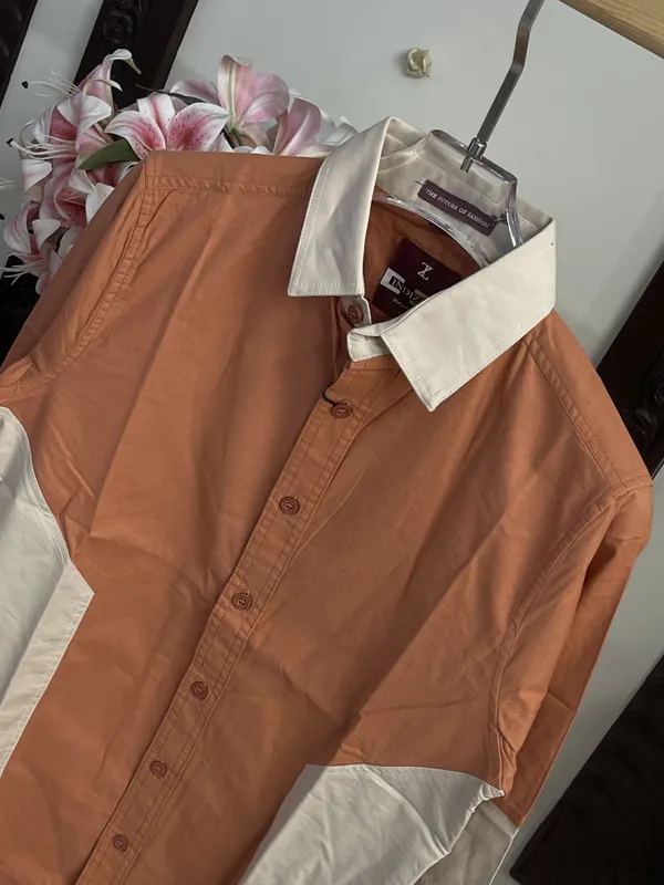 Peach_Cotton_Contrast_Collar_Regular_Fit_Shirt_For_Men
