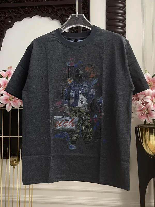 Charcoal_Grey_Cotton_Graphic_Print_Crew_Neck_T_Shirt_For_Men