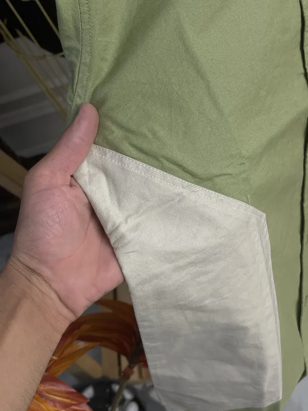 Green_Cotton_Color_Block_Full_Sleeve_Casual_Shirt_For_Men
