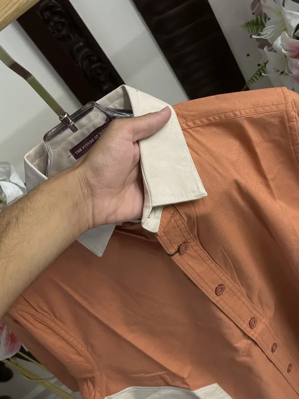 Peach_Cotton_Contrast_Collar_Regular_Fit_Shirt_For_Men