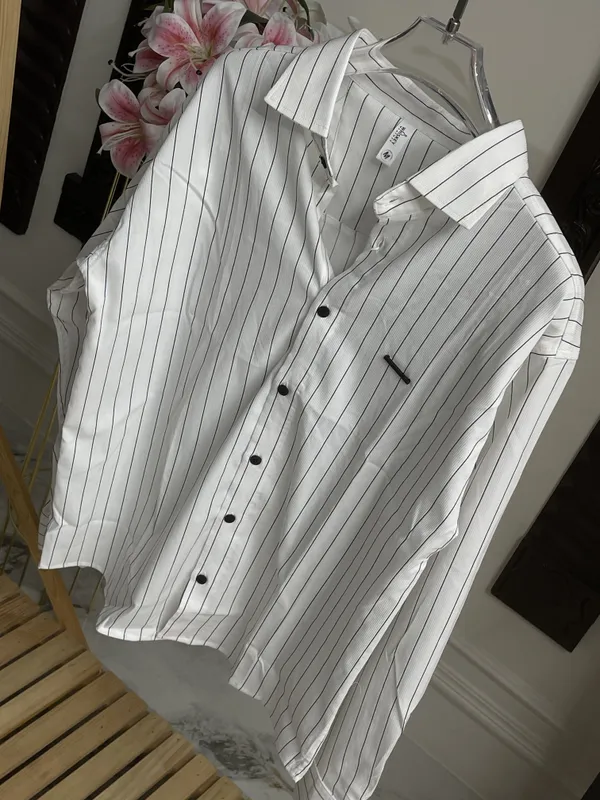 White_Cotton_Pinstripe_Regular_Fit_Casual_Shirt_For_Men