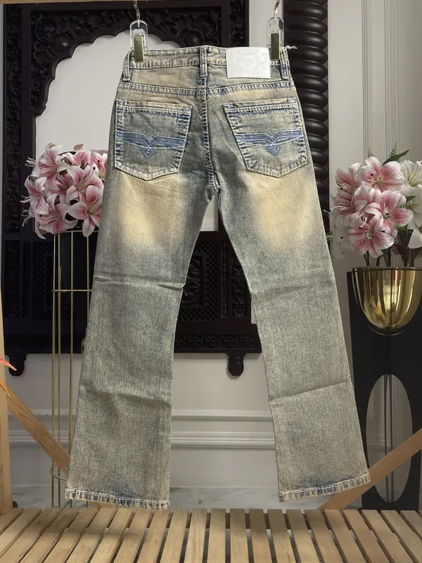 Light_Blue_Denim_Bootcut_Jeans_For_Mens