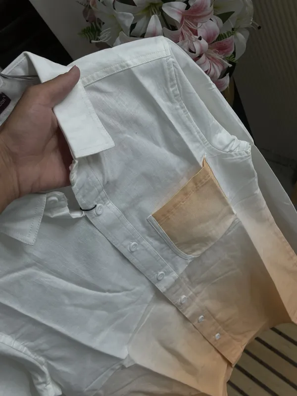 White_Cotton_Color_Block_Casual_Shirt_For_Men