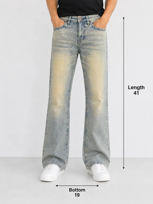 Light_Blue_Denim_Bootcut_Jeans_For_Mens