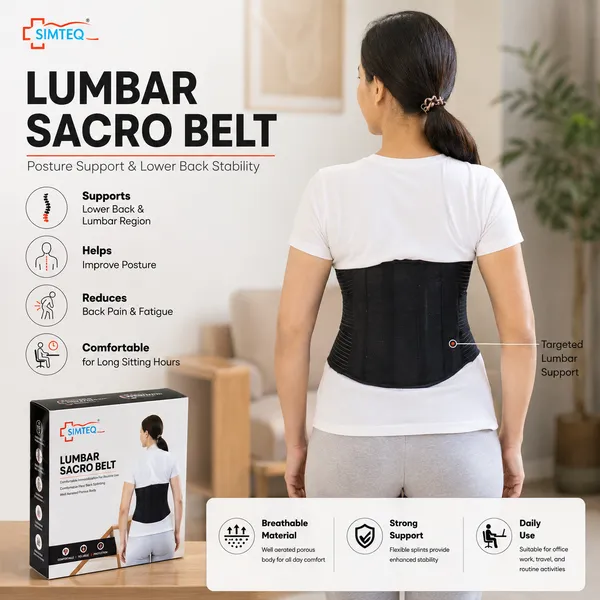 Simteq_Elastic_Lumbar_Sacro_Support_Belt_For_Back_Pain