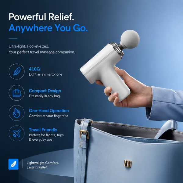 VIP_PulseCore_Massage_Gun_|_Compact,_Powerful_&_Quiet_|_Multicolor