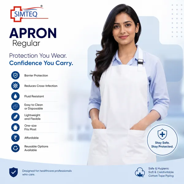 Simteq_Cotton_Regular_Apron_For_Medical_&_Lab_Use
