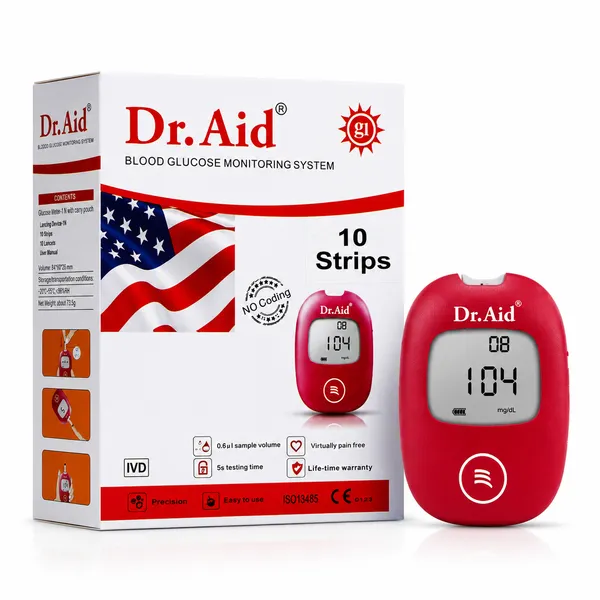 Dr_Aid_Blood_Glucose_Monitoring_System_With_10_Test_Strips