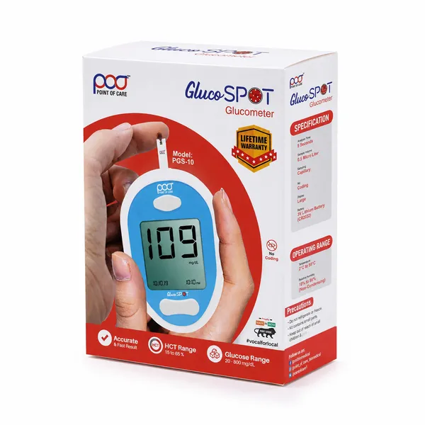 POCT_Gluco_Spot_Blood_Glucose_Monitoring_System_with_25_Strips