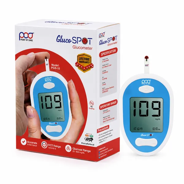 POCT_Gluco_Spot_Blood_Glucose_Monitoring_System_with_25_Strips