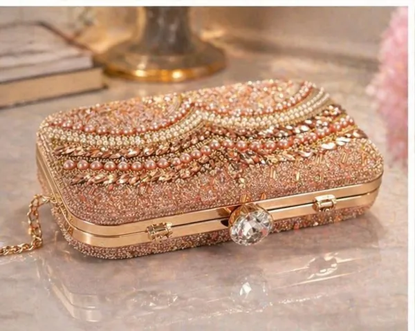 Elegant_Rose_Gold_Embellished_Clutch_with_Pearl_and_Crystal_Detailing