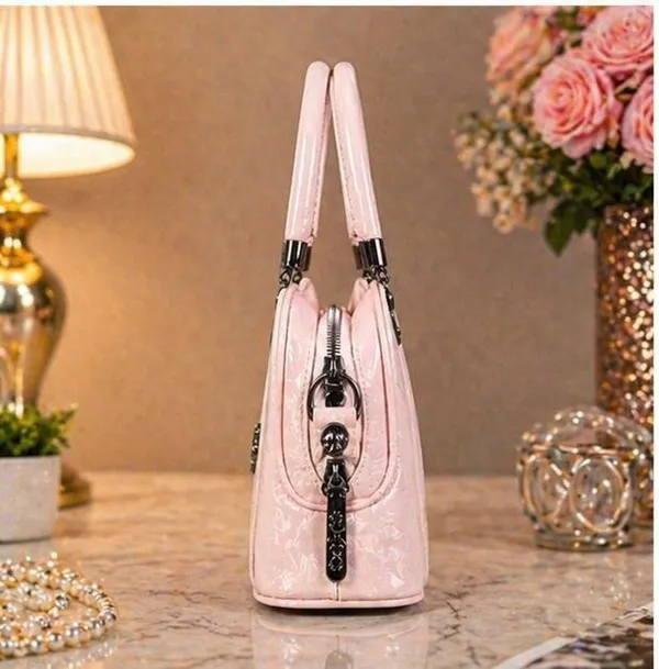 Elegant_Pink_Patent_Leather_Handbag_for_Women