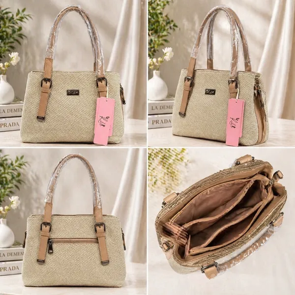 Stylish_Beige_Textured_Handbag_with_Pink_Tag