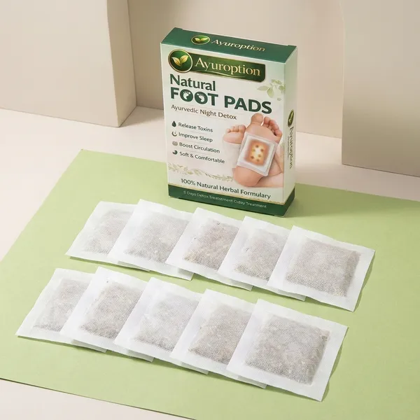 Ayuroption_Natural_Foot_Pads_Ayurvedic_Night_Detox_10_Pads