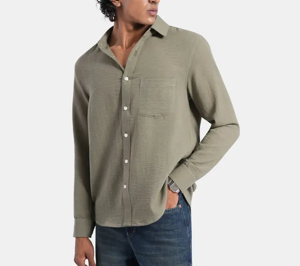 Dusty_Blue_Loose_Straight_Jeans_&_Green_Shirt_Regular_Fit_(Combo_of_2)