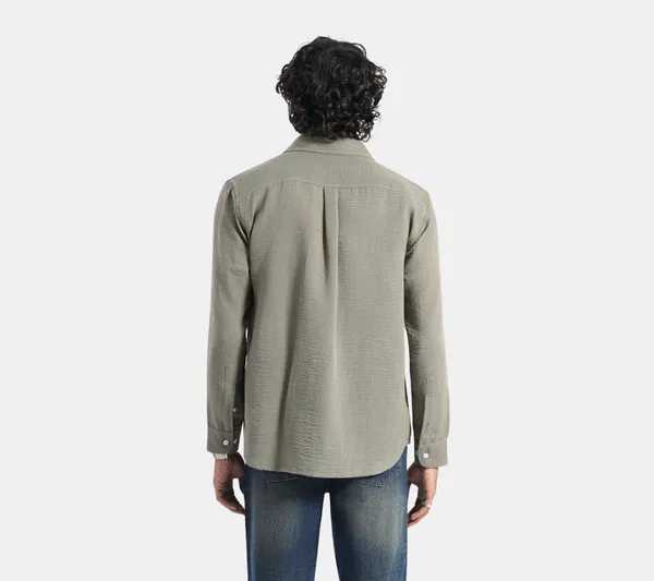 Dusty_Blue_Loose_Straight_Jeans_&_Green_Shirt_Regular_Fit_(Combo_of_2)