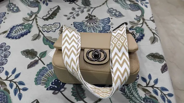 Beige_Crossbody_Sling_Bag_With_Patterned_Strap_And_Turn-Lock_Closure_For_Women