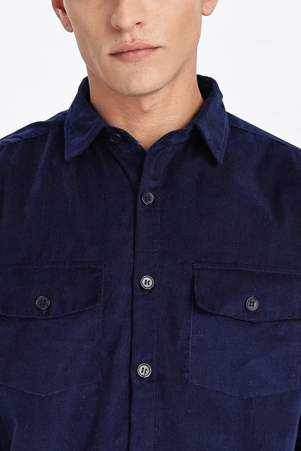 Black_Solid_Corduroy_Shacket_For_Men