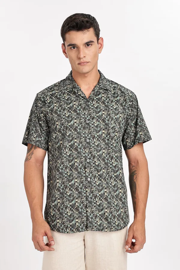 Black_Solid_Cotton_Shirt_For_Men