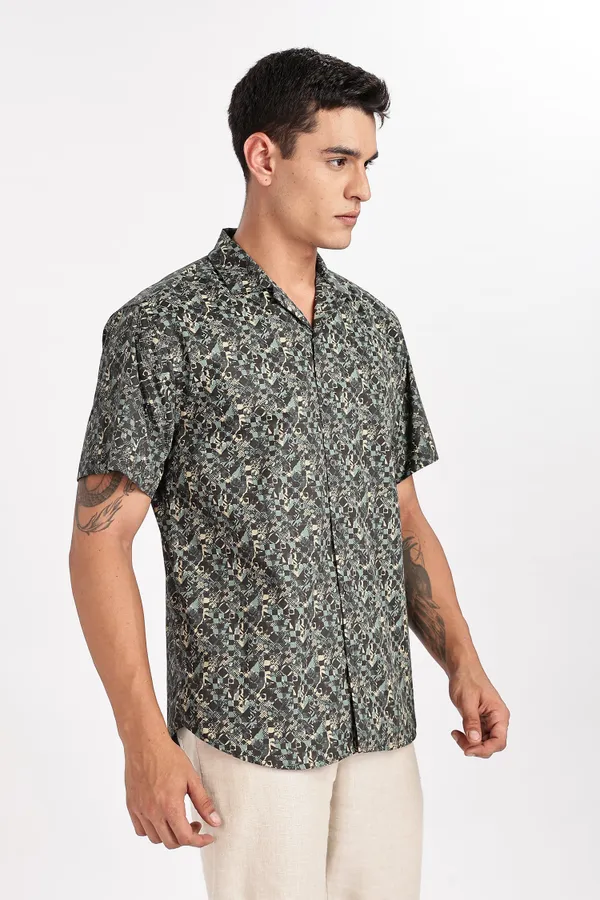 Black_Solid_Cotton_Shirt_For_Men